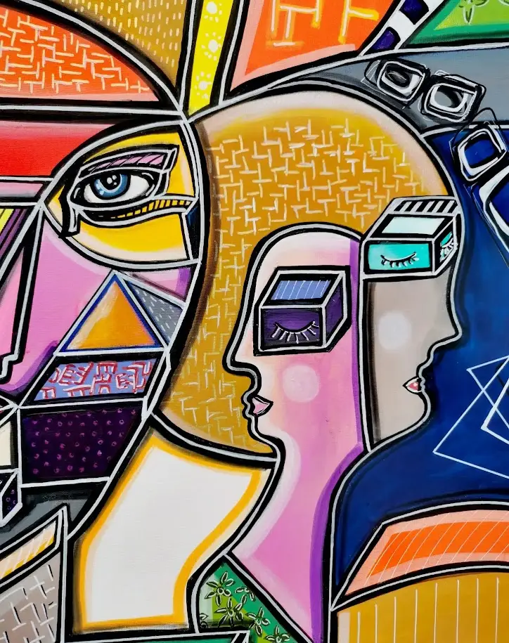 Extrait ORIGINIS Céline LANNE Acrylique sur toile F30