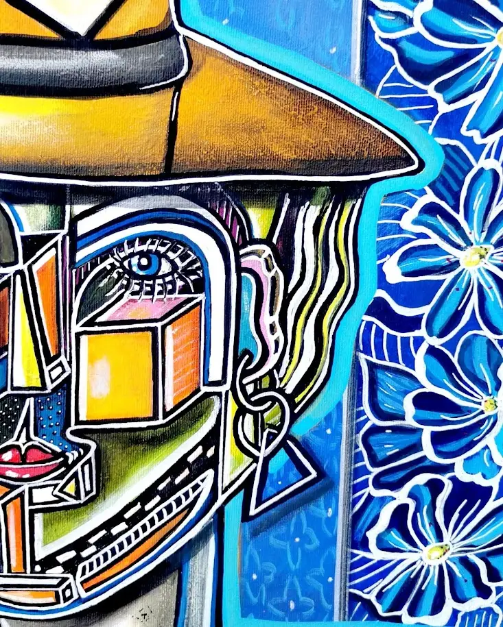 Extrait "Perceptio"Céline LANNEArt-Acrylique sur toile 60*60t