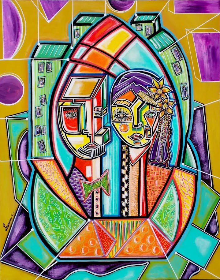 "Coniugium" Céline Lanne 2025- Acrylique sur toile F30