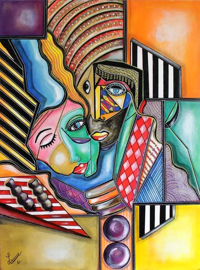 FAMILLE de Céline LANNE-Acrylique sur toile 2021