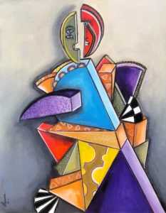 LE DOUTE Céline LANNE-Acrylique sur toile 2025