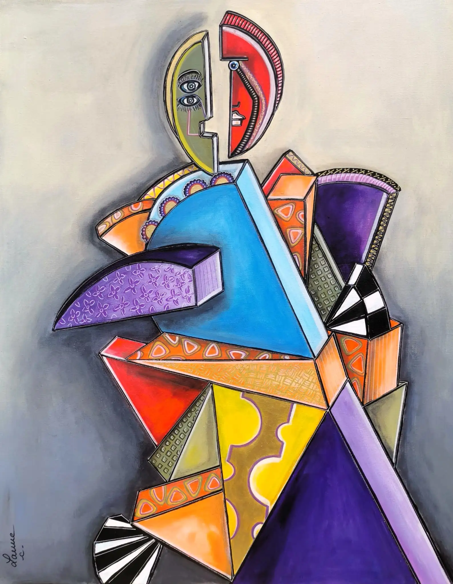 LE DOUTE Céline LANNE-Acrylique sur toile 2025