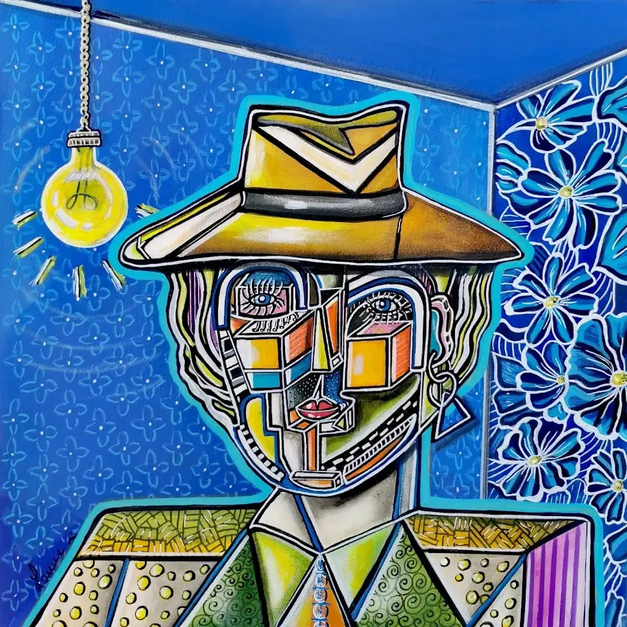 "Perceptio"Céline LANNE 2024-Acrylique sur toile 60*60