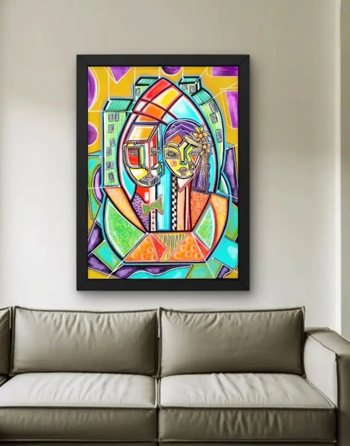 "Coniugium" Céline LANNE-Acrylique sur toile F30