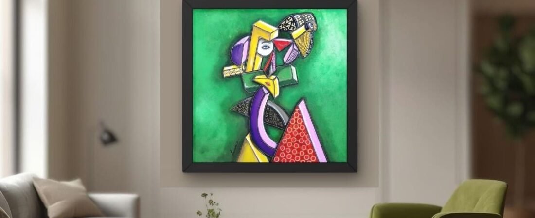 Art cubiste et couleurs vives : comment transformer votre intérieur avec de l’énergie et du caractère