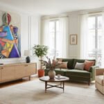 Le doute toile acrylique Céline LANNE.cubisme Picasso Braque art contemporain Céline Lanne