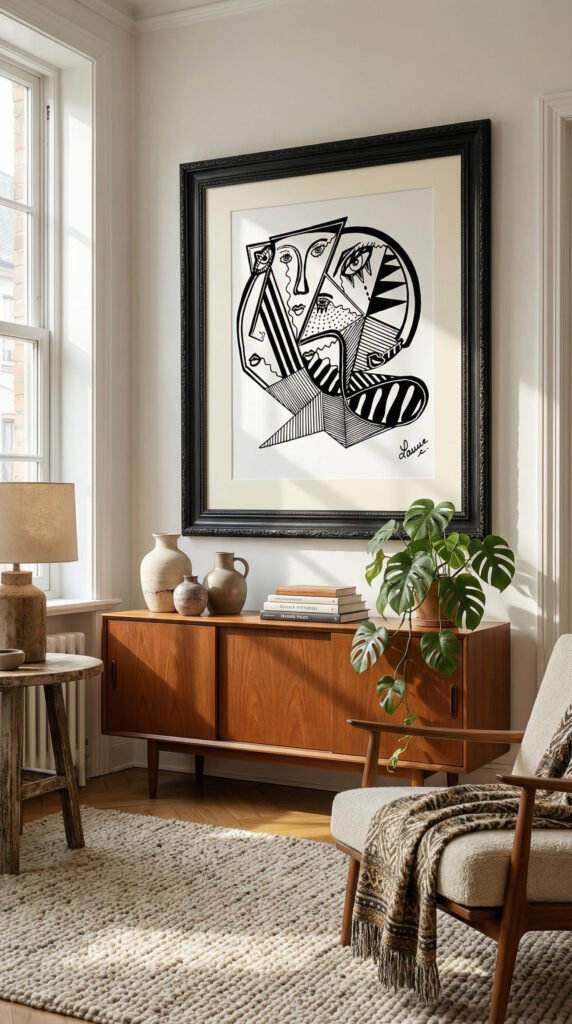 CUBISME NOIR ET BLANC CELINE LANNE