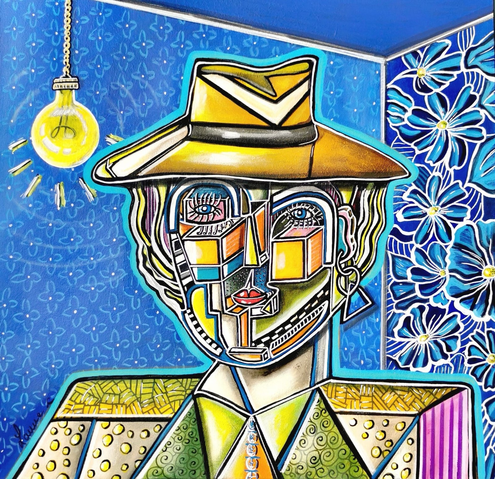 « Perceptio » Céline LANNE 2024-Acrylique sur toile 60*60
