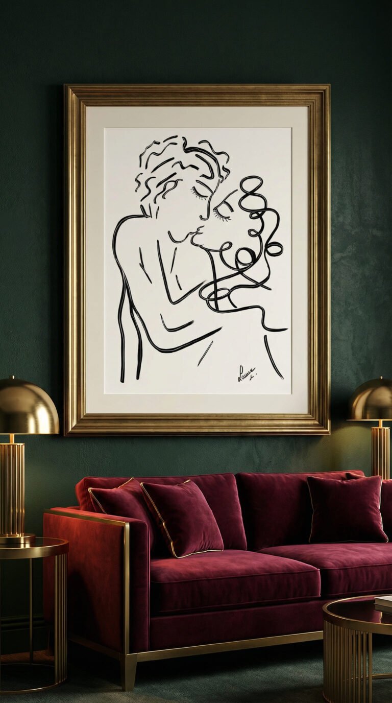 Dessin acrylique sur papier de Céline LANNE