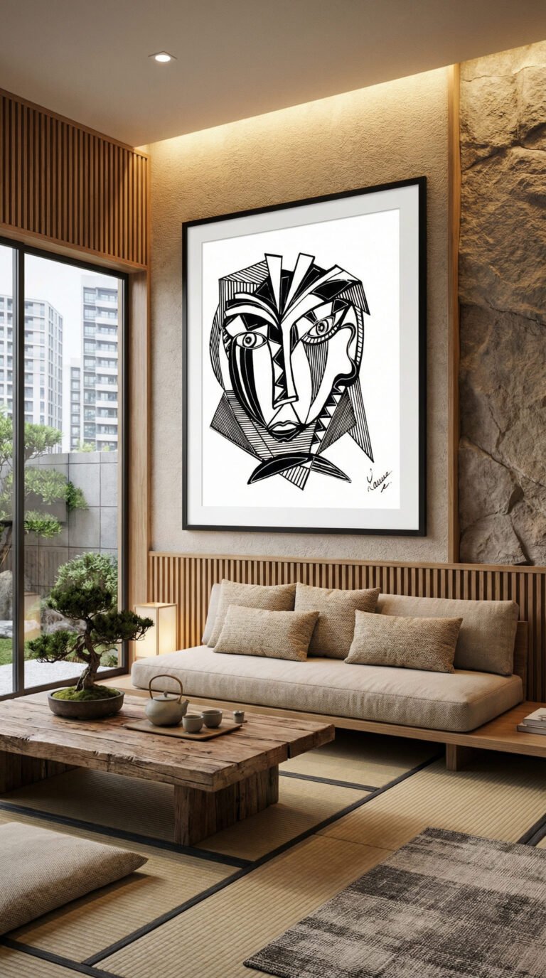 Série angle de scène, acrylique sur papier de Céline LANNE